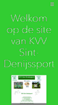 Mobile Screenshot of kvvsintdenijssport.com