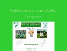 Tablet Screenshot of kvvsintdenijssport.com